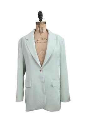 Elodie Mint Green Single-Button Blazer S